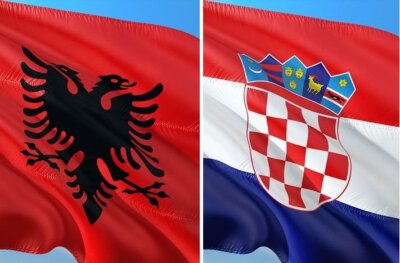Zastave Albanije i Hrvatske | Ilustracija: Pixabay