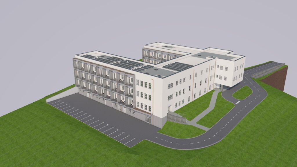 3D prikaz Centra za starije i nemoćne u Našicama