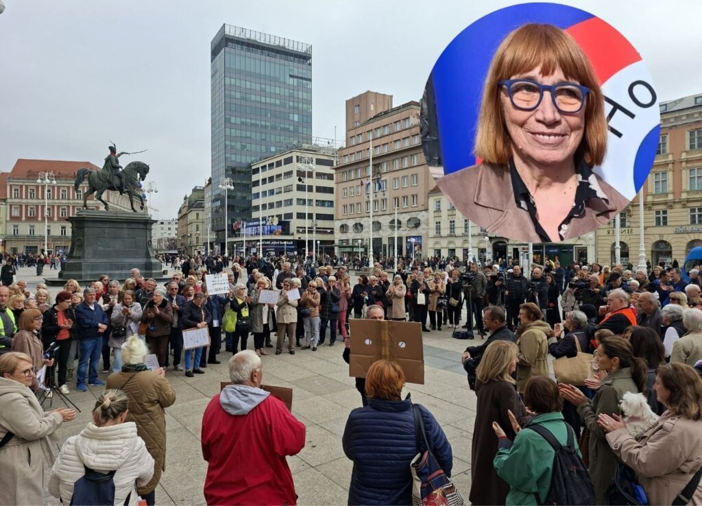 Prosvjed Hoćemo pravedno/Dragica trumbetaš