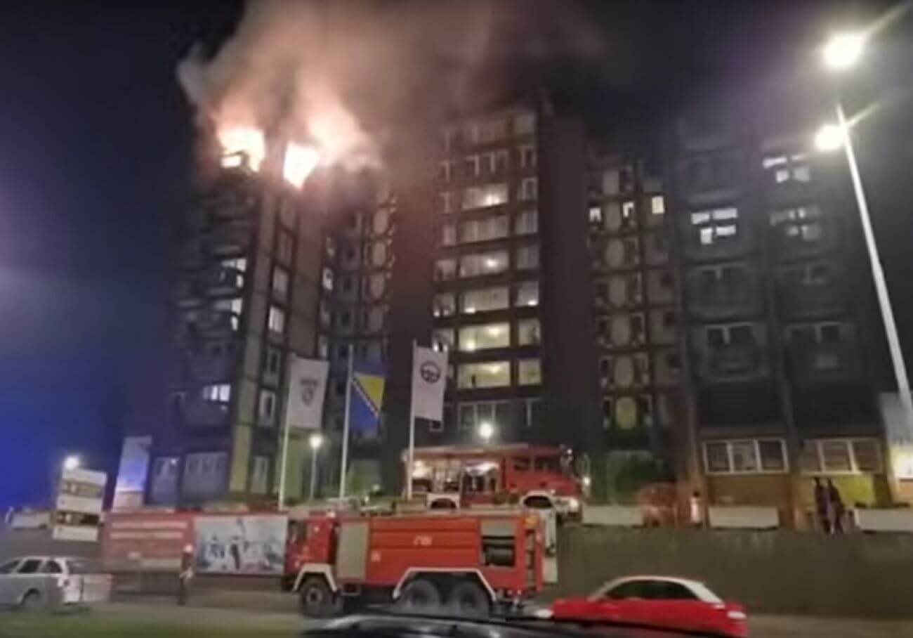 Požar u Domu umirovljenika Tuzla | Snimak zaslona