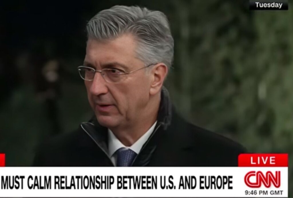 Premijer Andrej Plenković u razgovoru za CNN | Snimak zaslona Youtube