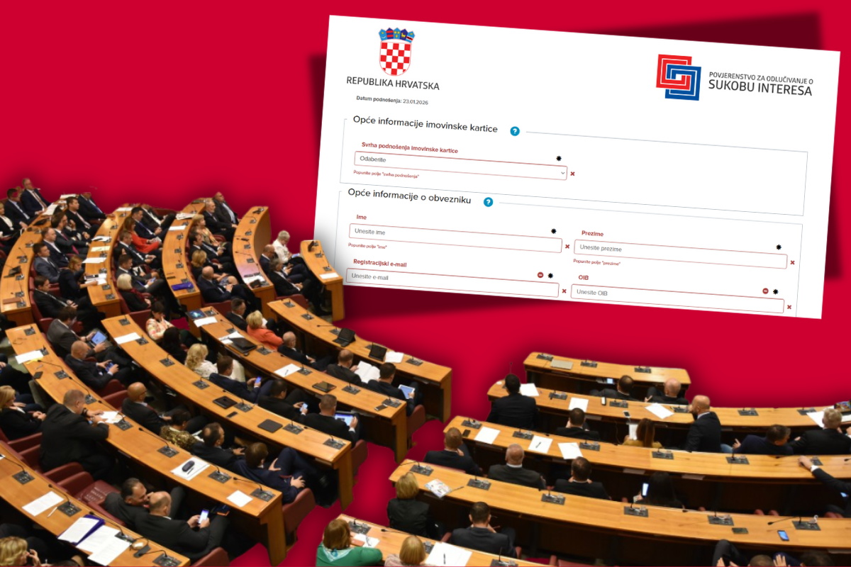 imovinske kartice Sabor