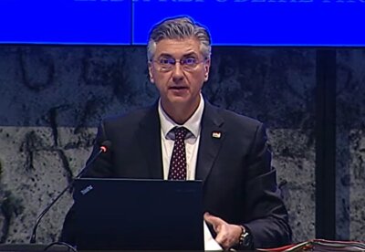Plenković na sjednici Vlade | Snimak zaslona
